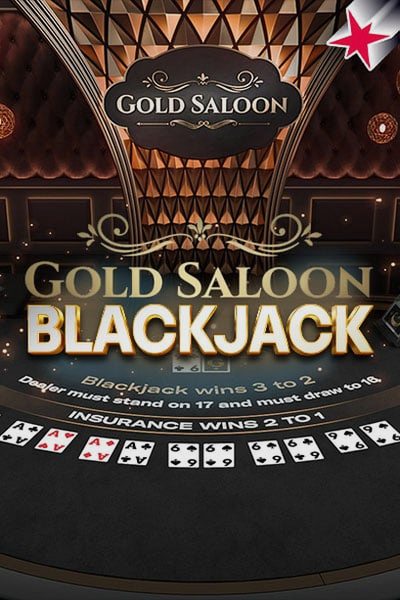 Obálka hry Gold Saloon RNG Blackjack v lobby Betwest Casino